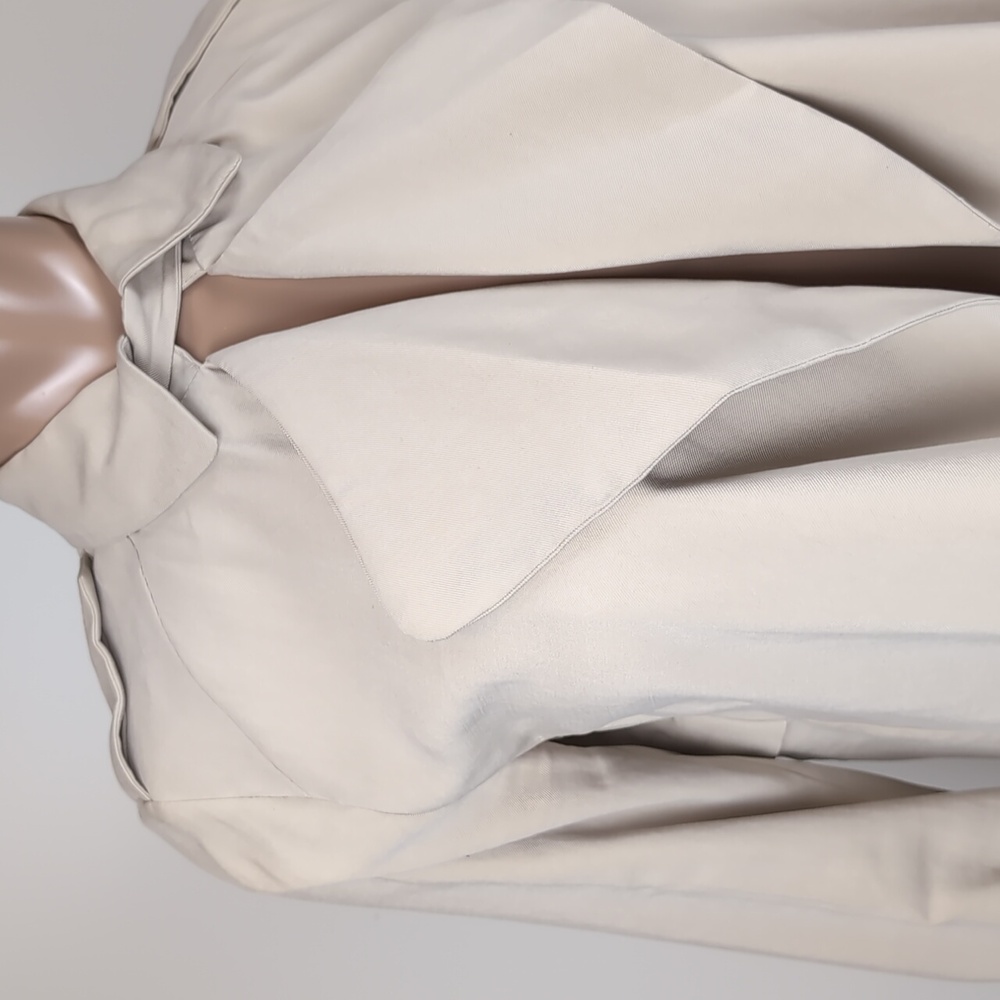 Zara Basic Waterfall Blazer Jacket Moto Draped Kh… - image 2